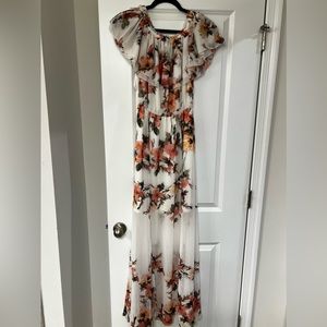 White House black market off the shoulder dress